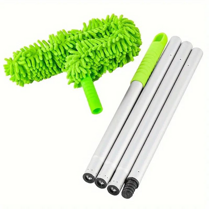Extendable Ceiling Fan Duster with Bendable Head – No Ladder Needed