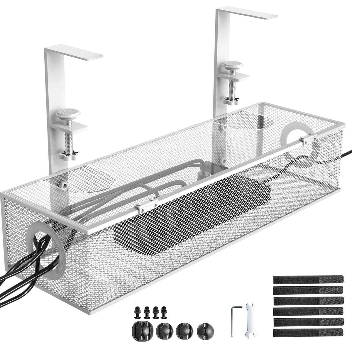 Under Desk Organizer with Sliding Drawers