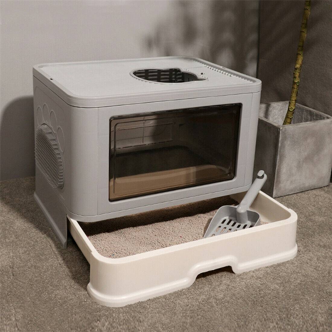 Covered Cat Litter Box – Enclosed Litter Tray with Lid