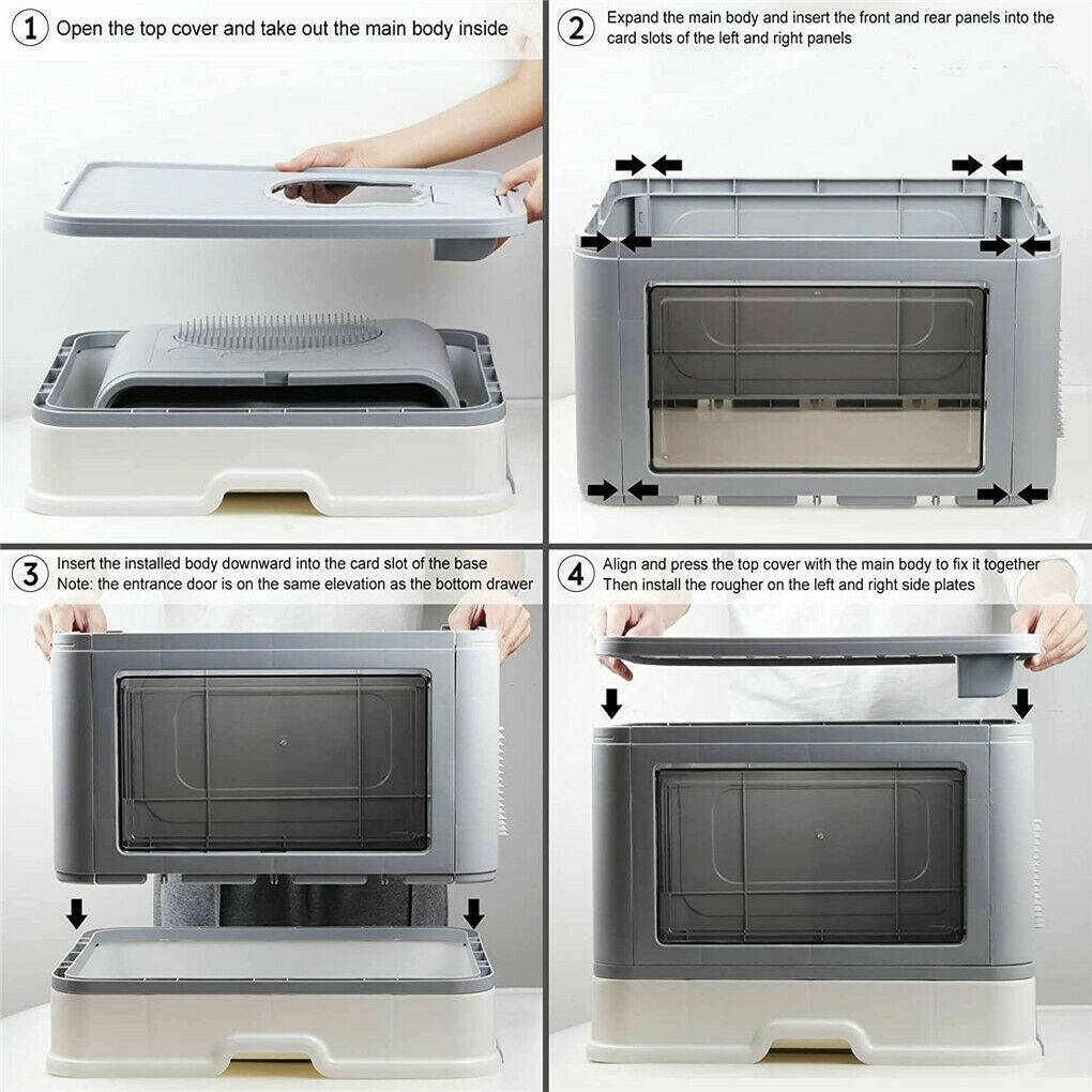 Covered Cat Litter Box – Enclosed Litter Tray with Lid