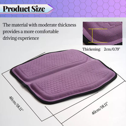 Cooling Gel Memory Foam Seat Cushion with Honeycomb Airflow