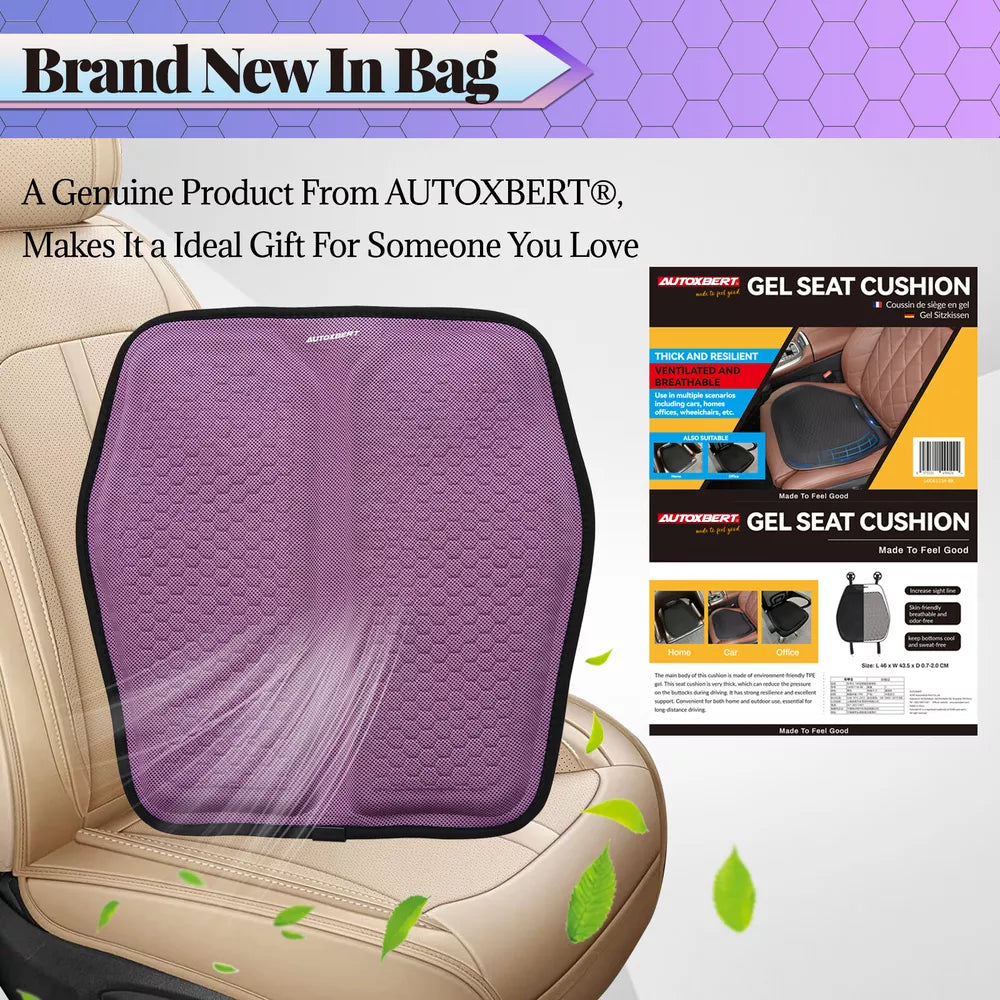 Cooling Gel Memory Foam Seat Cushion with Honeycomb Airflow