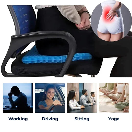 Honeycomb Gel Seat Cushion for Office Chair, Car and Wheelchair