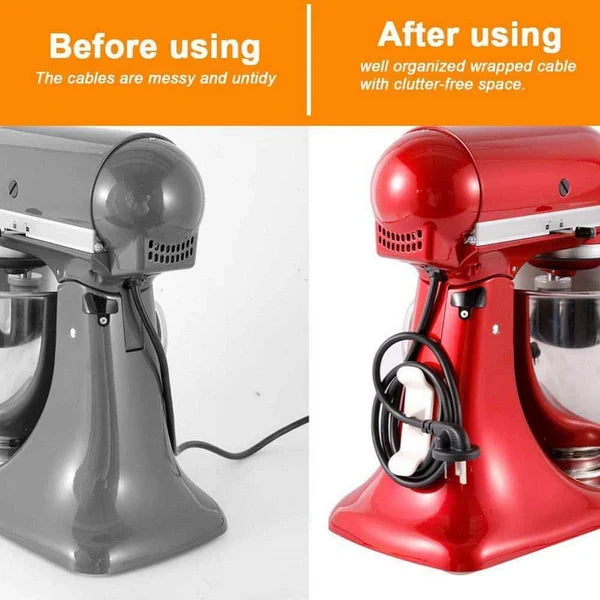 Kitchen Appliance Cord Organizer – Stick-On Cord Wrappers