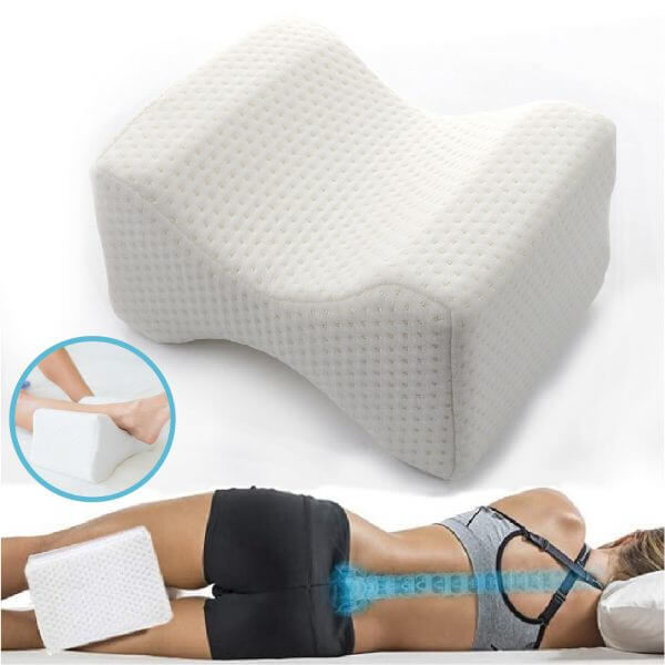 Memory Foam Leg Pillow – Leg Rest Cushion for Bed