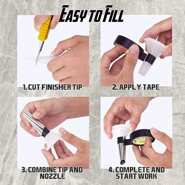 Caulking Finishing Tool Kit – 14-Piece Sealant Smoothing Set