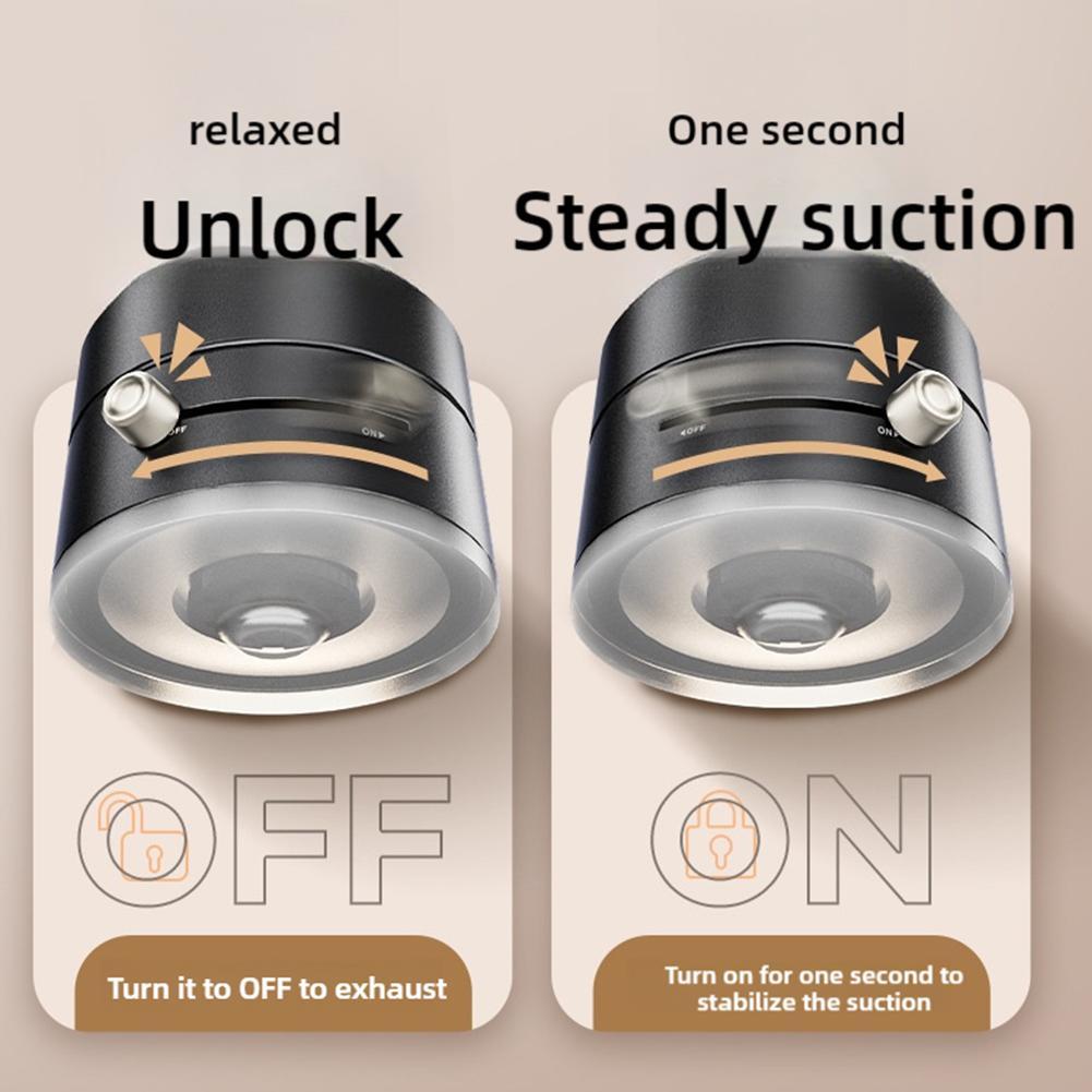 Magnetic Car Phone Holder – One-Hand Snap-On Mount
