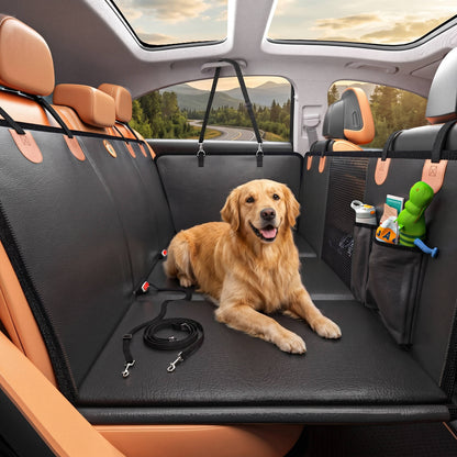 Dog Back Seat Extender for Car – Hard Bottom Waterproof Seat Cover