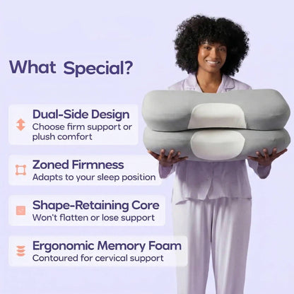 Ergonomic Cervical Neck Pillow – Contour Support Pillow
