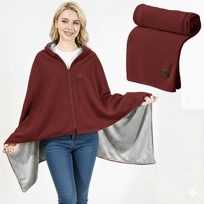 Heated Shawl Wrap – Portable Rechargeable Warm Blanket