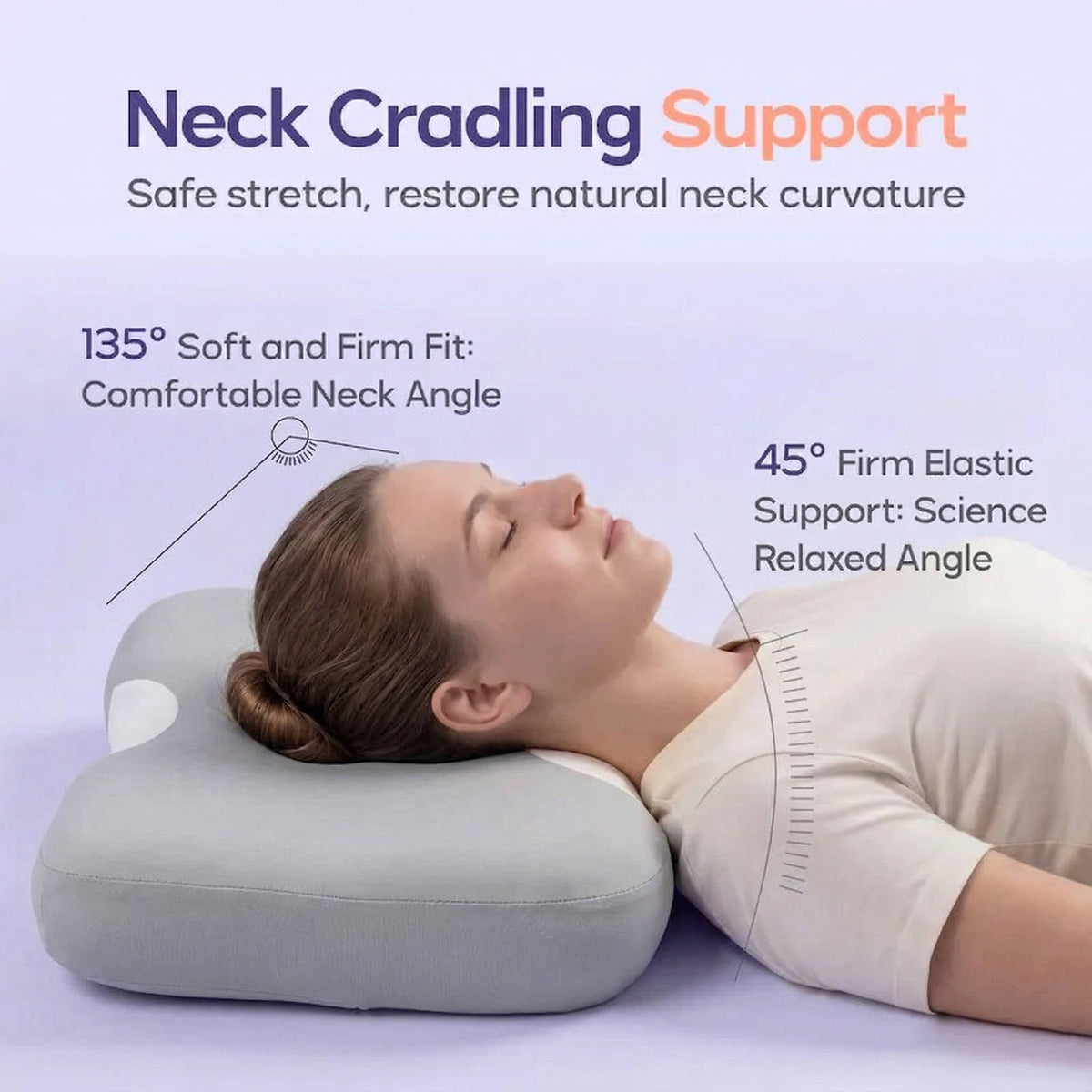 Ergonomic Cervical Neck Pillow – Contour Support Pillow