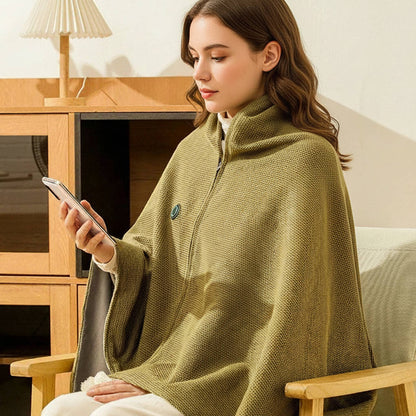 Heated Shawl Wrap – Portable Rechargeable Warm Blanket