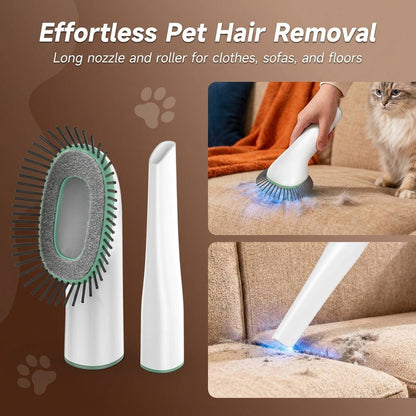 Dog Grooming Vacuum Kit with Clipper and Shedding Brush