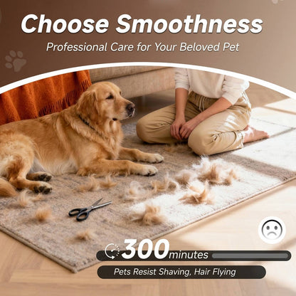 Dog Grooming Vacuum Kit with Clipper and Shedding Brush