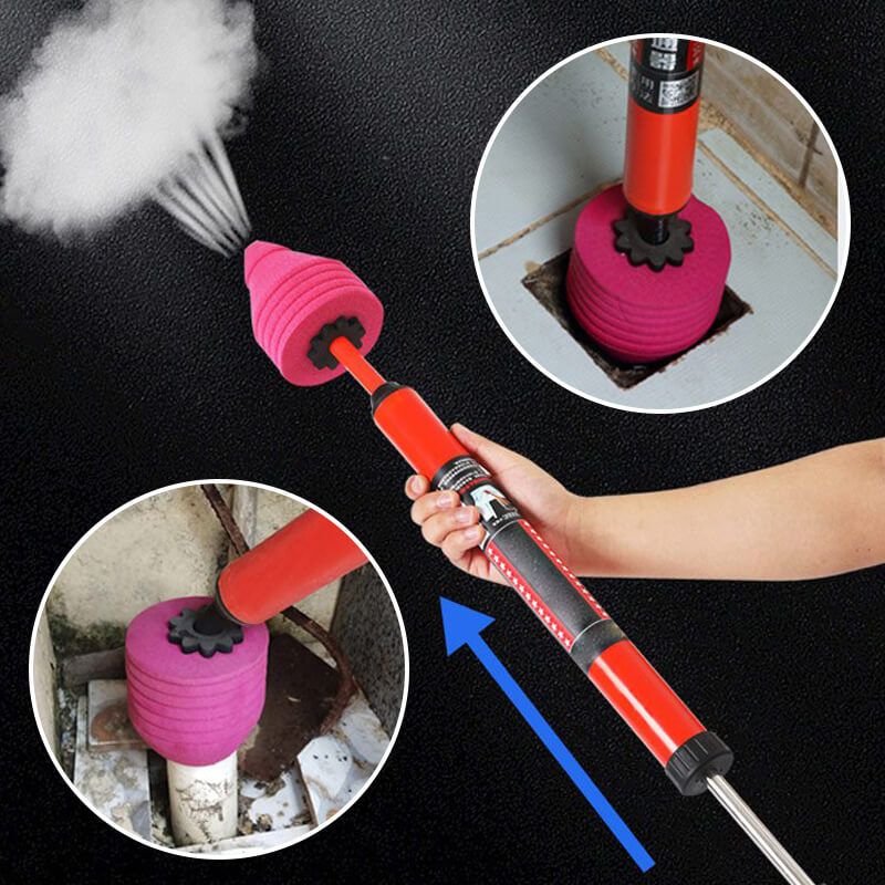 High-Pressure Toilet Plunger with Multiple Adapters