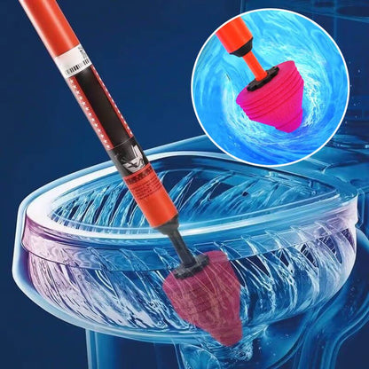 High-Pressure Toilet Plunger with Multiple Adapters