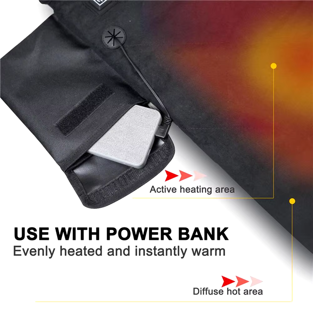 Foldable Heated Seat Cushion with 3 Temperature Levels