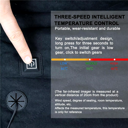 Foldable Heated Seat Cushion with 3 Temperature Levels