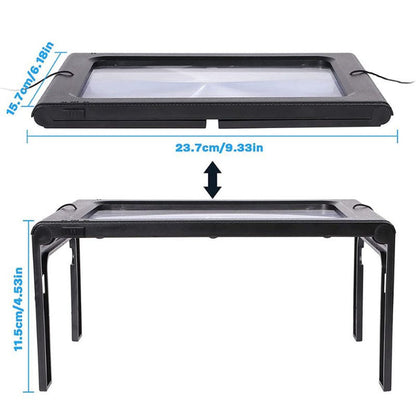 Hands-Free Reading Magnifier with LED Light – 3X