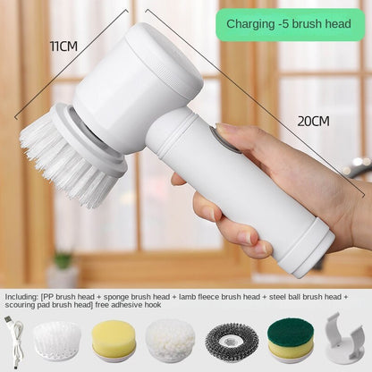 Cordless Electric Scrub Brush – Power Cleaner for Kitchen and Bathroom