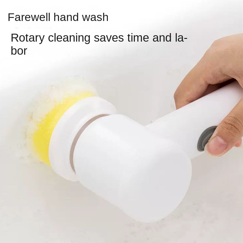 Cordless Electric Scrub Brush – Power Cleaner for Kitchen and Bathroom