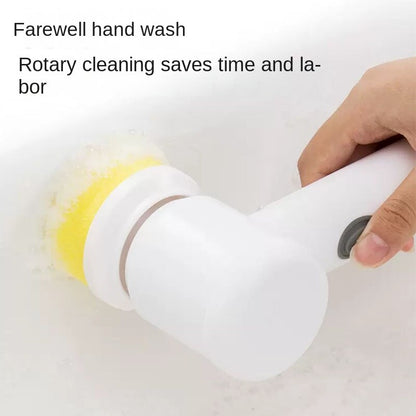 Cordless Electric Scrub Brush – Power Cleaner for Kitchen and Bathroom