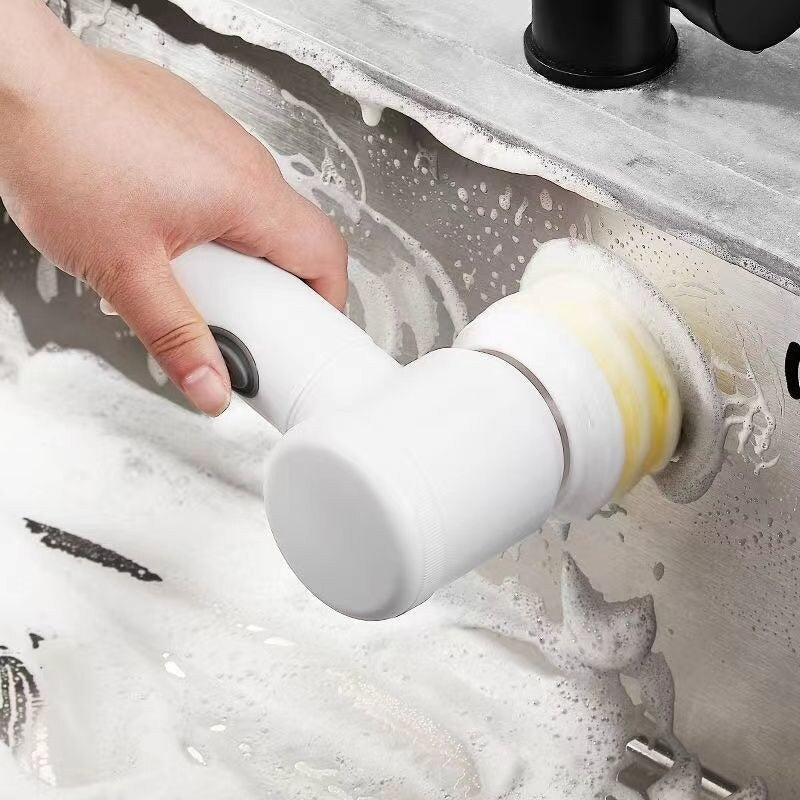 Cordless Electric Scrub Brush – Power Cleaner for Kitchen and Bathroom