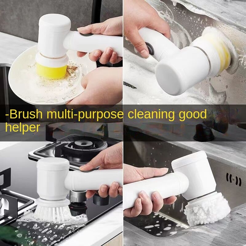 Cordless Electric Scrub Brush – Power Cleaner for Kitchen and Bathroom