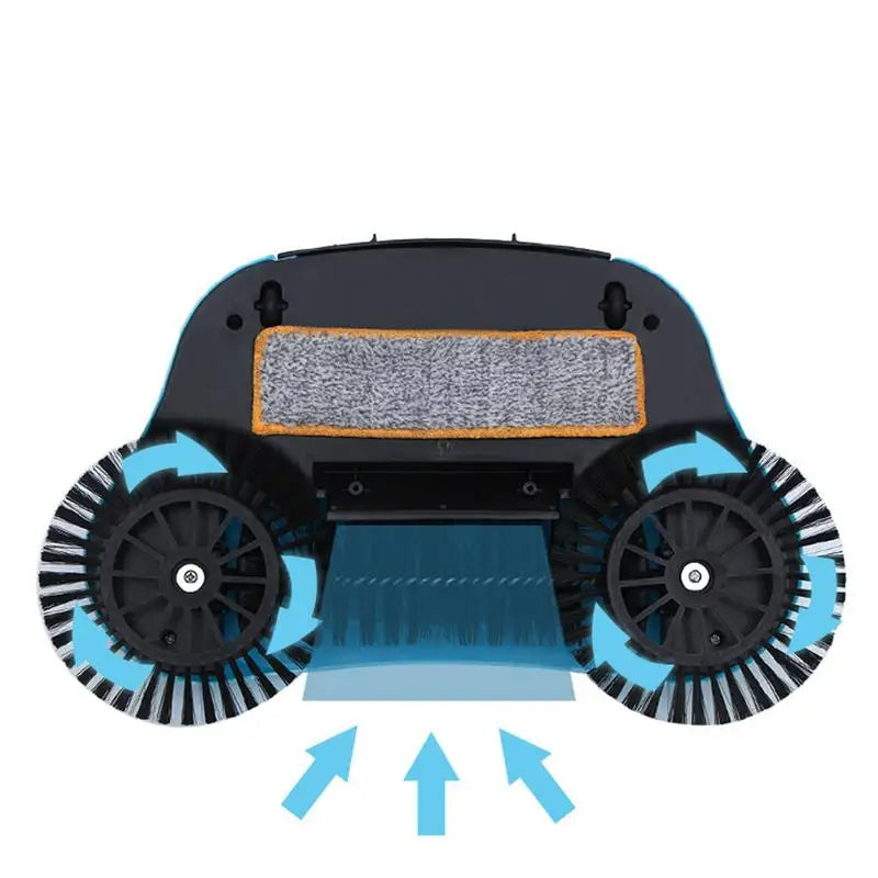2-in-1 Broom with Rotating Brush Head – Floor Sweeper