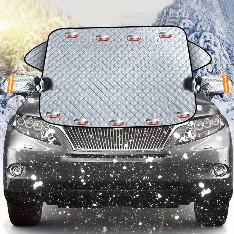 Magnetic Windshield Snow Cover – Frost and Ice Protector for Winter