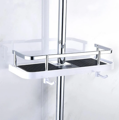Space-Saving Shower Shelf – No-Drill Bathroom Rack