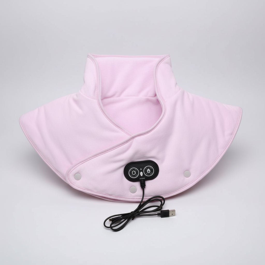 Neck and Shoulder Heating Pad with Vibration – 3 Heat Levels