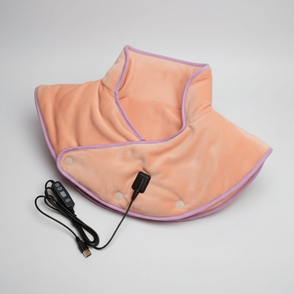 Neck and Shoulder Heating Pad with Vibration – 3 Heat Levels