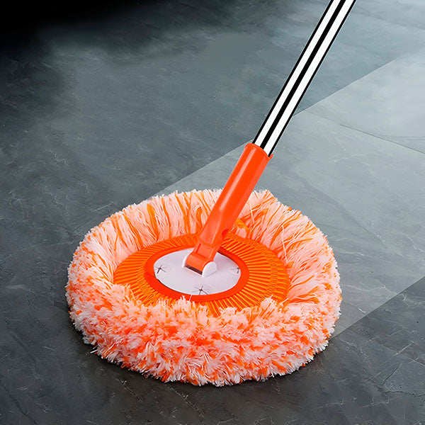 360° Swivel Round Mop – Flexible Head for Corners and Under Furniture