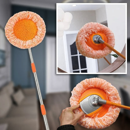 360° Swivel Round Mop – Flexible Head for Corners and Under Furniture