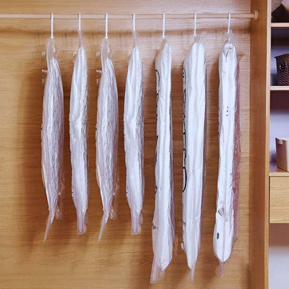 Closet Vacuum Storage Bags 4-Pack – Hanging Space Saver Bags