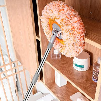 360° Swivel Round Mop – Flexible Head for Corners and Under Furniture