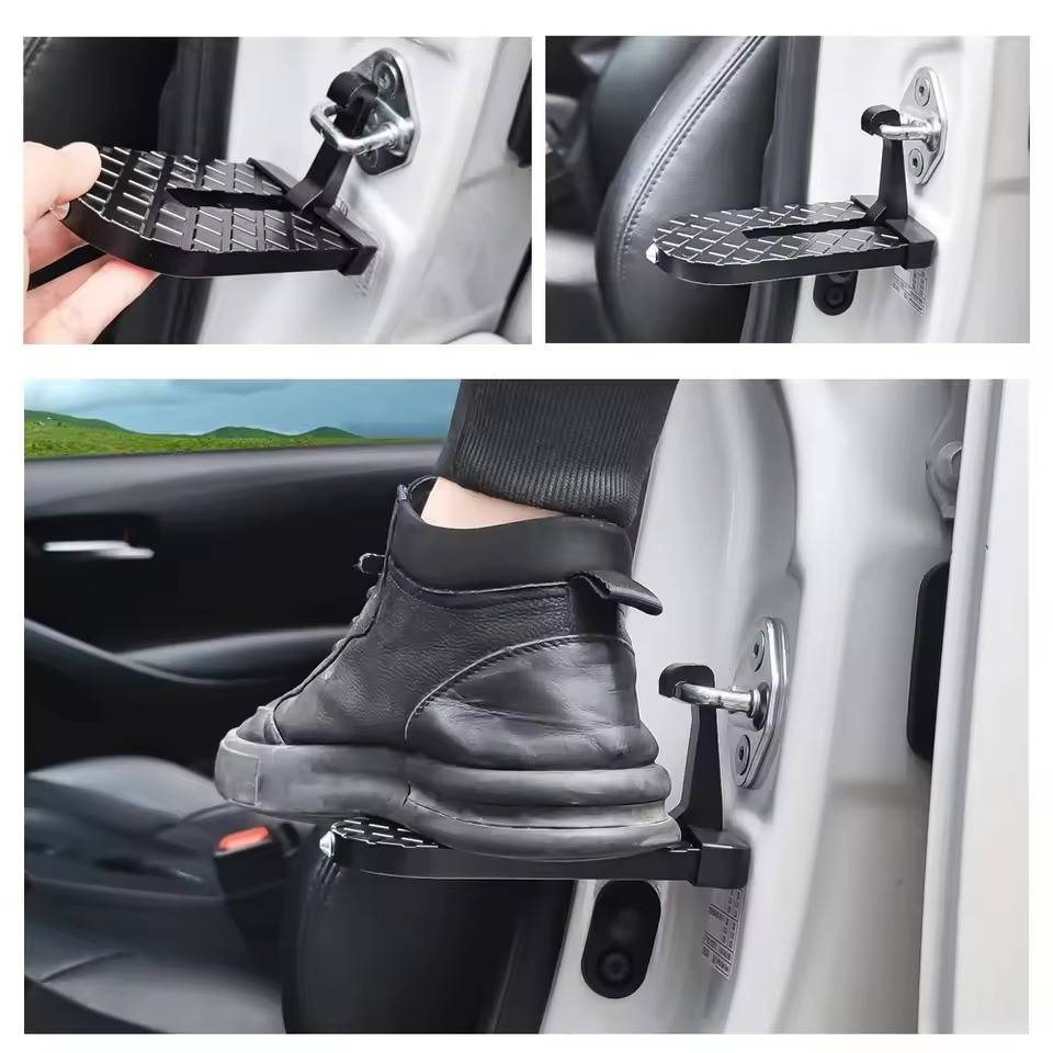 Car Door Step for Roof Access – Latch Hook Foot Pedal