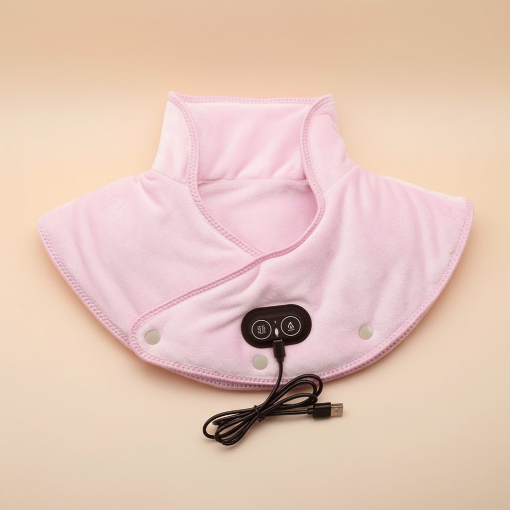 Neck and Shoulder Heating Pad with Vibration – 3 Heat Levels
