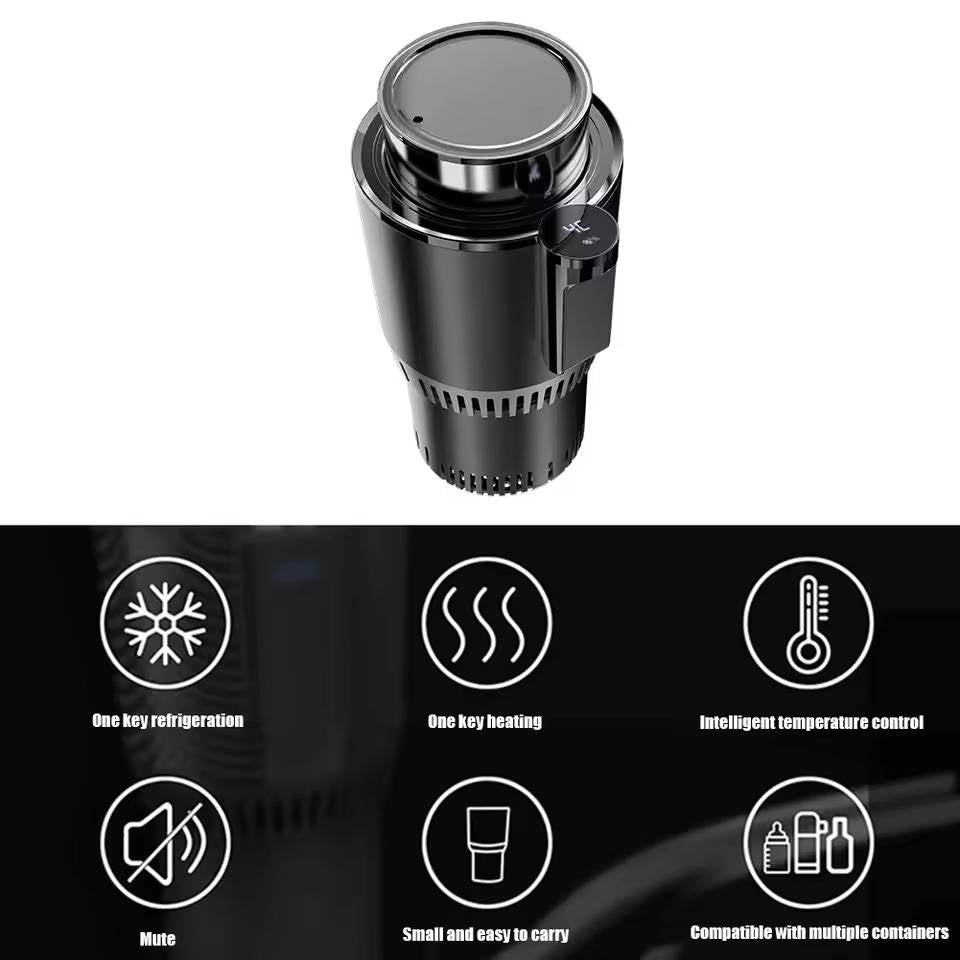 Heated and Cooled Car Cup Holder – Keeps Drinks Warm or Cold