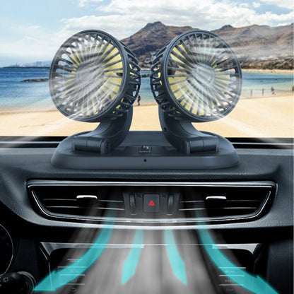 Portable Car Cooling Fan – USB Clip-On Fan for Driver and Passengers