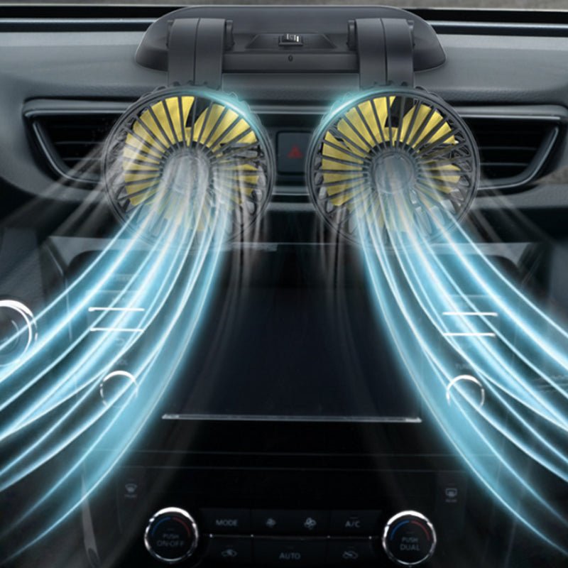 Portable Car Cooling Fan – USB Clip-On Fan for Driver and Passengers