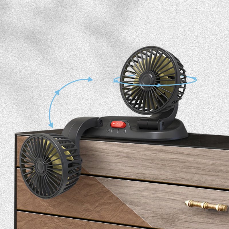 Portable Car Cooling Fan – USB Clip-On Fan for Driver and Passengers