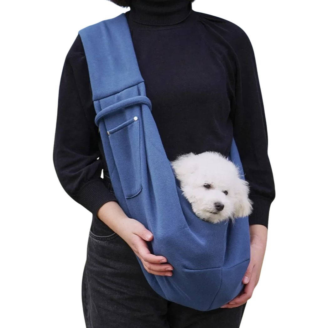 Small Dog Sling Carrier – Hands-Free Shoulder Bag for Walks and Travel