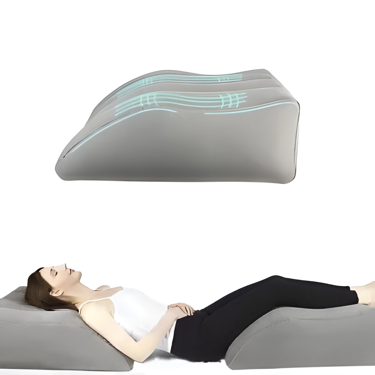 Inflatable Leg Rest Pillow – Wedge Cushion for Bed and Travel