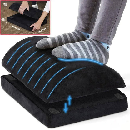 Adjustable Memory Foam Foot Rest for Under Desk