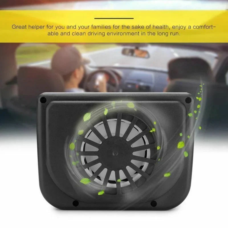 Solar Car Window Vent Fan – Reduces Heat Build-Up While Parked