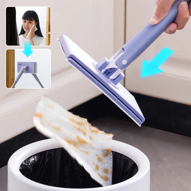 Hands-Free Flat Mop with 360° Swivel Head