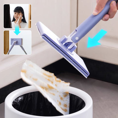 Hands-Free Flat Mop with 360° Swivel Head