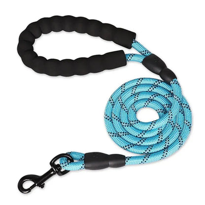 Padded Handle Dog Leash – Reflective Lead for Night Walks